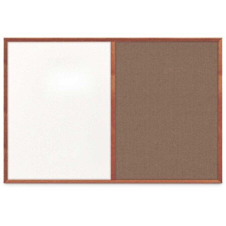 United Visual Products Slim Style Indoor Enclosed Corkboard, 30 UV503SC-WHITE-KEYLIME